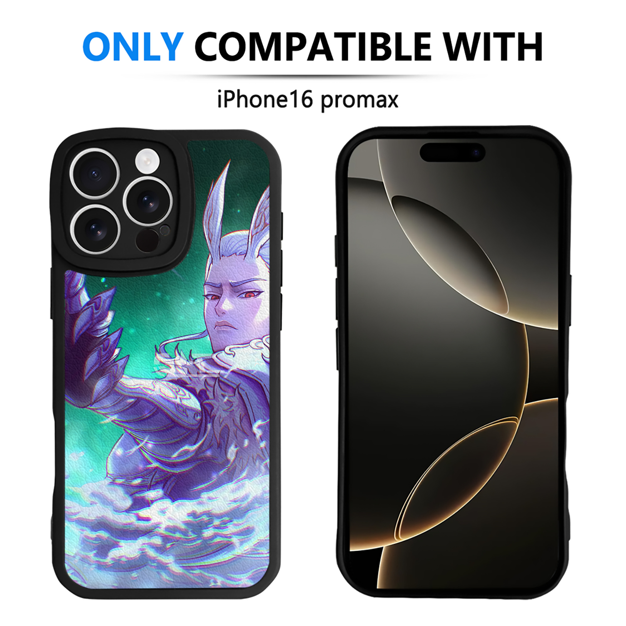 （画像用） Ne Zha 2 ナタ 魔童の大暴れ 【iPhone 16シリーズ対応】シリコンスマホケース（レザー調） 材質：シリコン